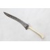 Antique Dagger Knife Old Hand Forged Steel Blade Chip Handle D979